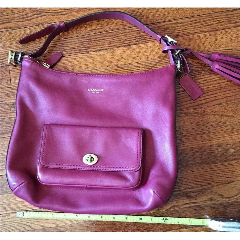 Coach red handbag